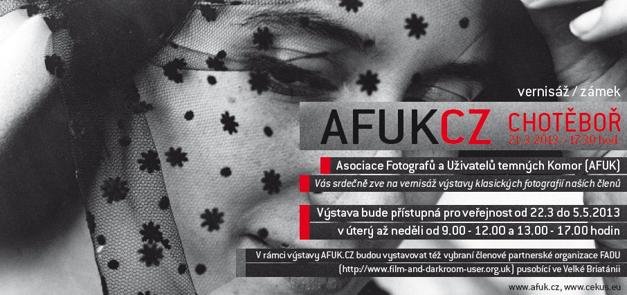 Pozvánka na vernisáž a výstavu AFUK 2013 v Chotěboři