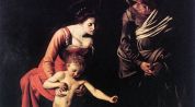 Caravaggio - Madonna with Jesus and the serpent Madonna with the Serpent