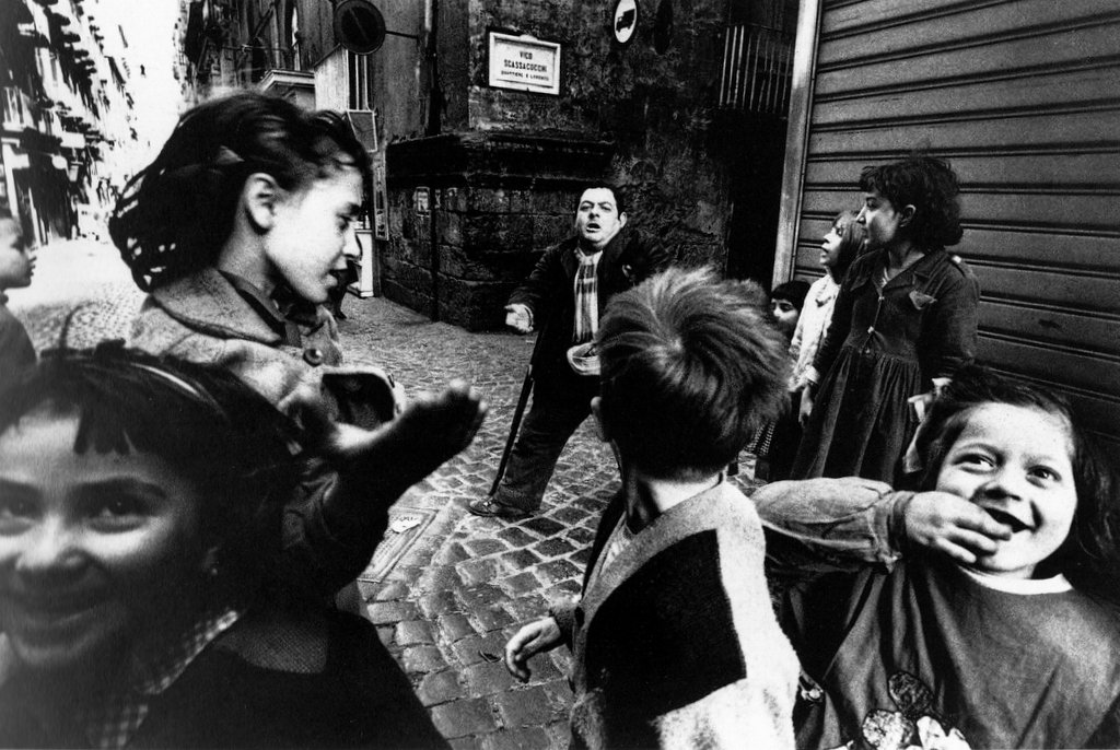 Bruno Barbey A street Scene in Naples